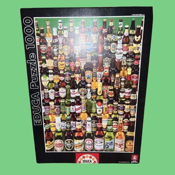 2004 Educa Beers Cervezas 1000 PC Puzzle C-33 - Picture 1 of 3